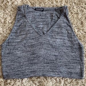 Grey Crop Top